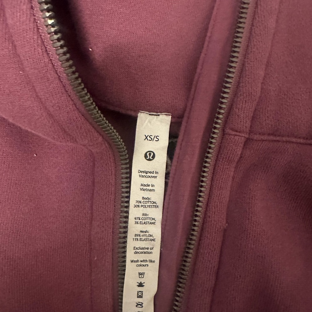 XS/S Lululemon Scuba Oversized Funnel Neck Half-Zip - Picture 4 of 5
